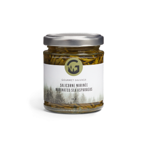 Pot de salicorne du Québec marinée, végétalien et sans gluten